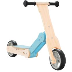 Trotineta 2in1 VidaXL 358356 (Wood/Blue)