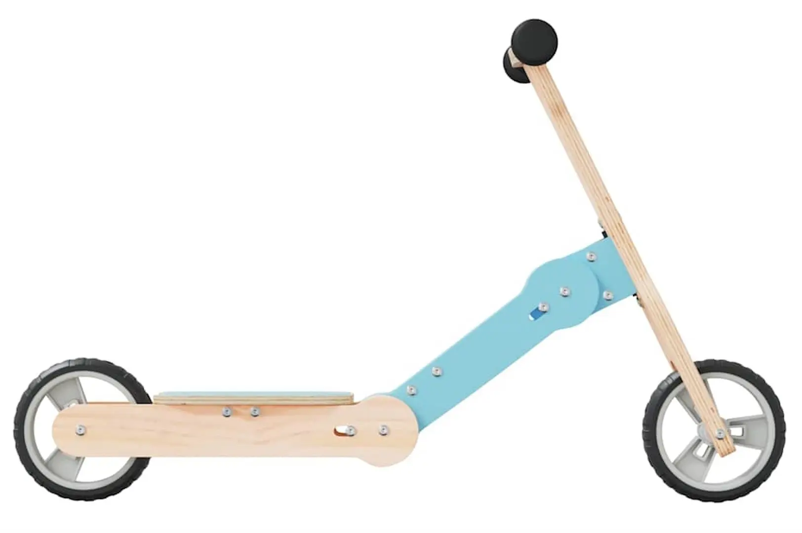 Trotineta 2in1 VidaXL 358356 (Wood/Blue)