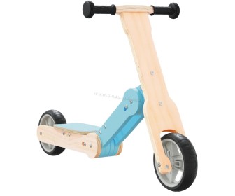 Trotineta 2in1 VidaXL 358356 (Wood/Blue)