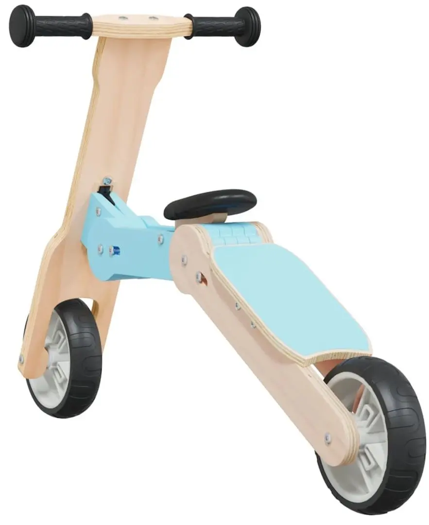 Trotineta 2in1 VidaXL 358356 (Wood/Blue)