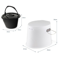 Портативный биотуалет Costway HW63911WH (White) Thumb