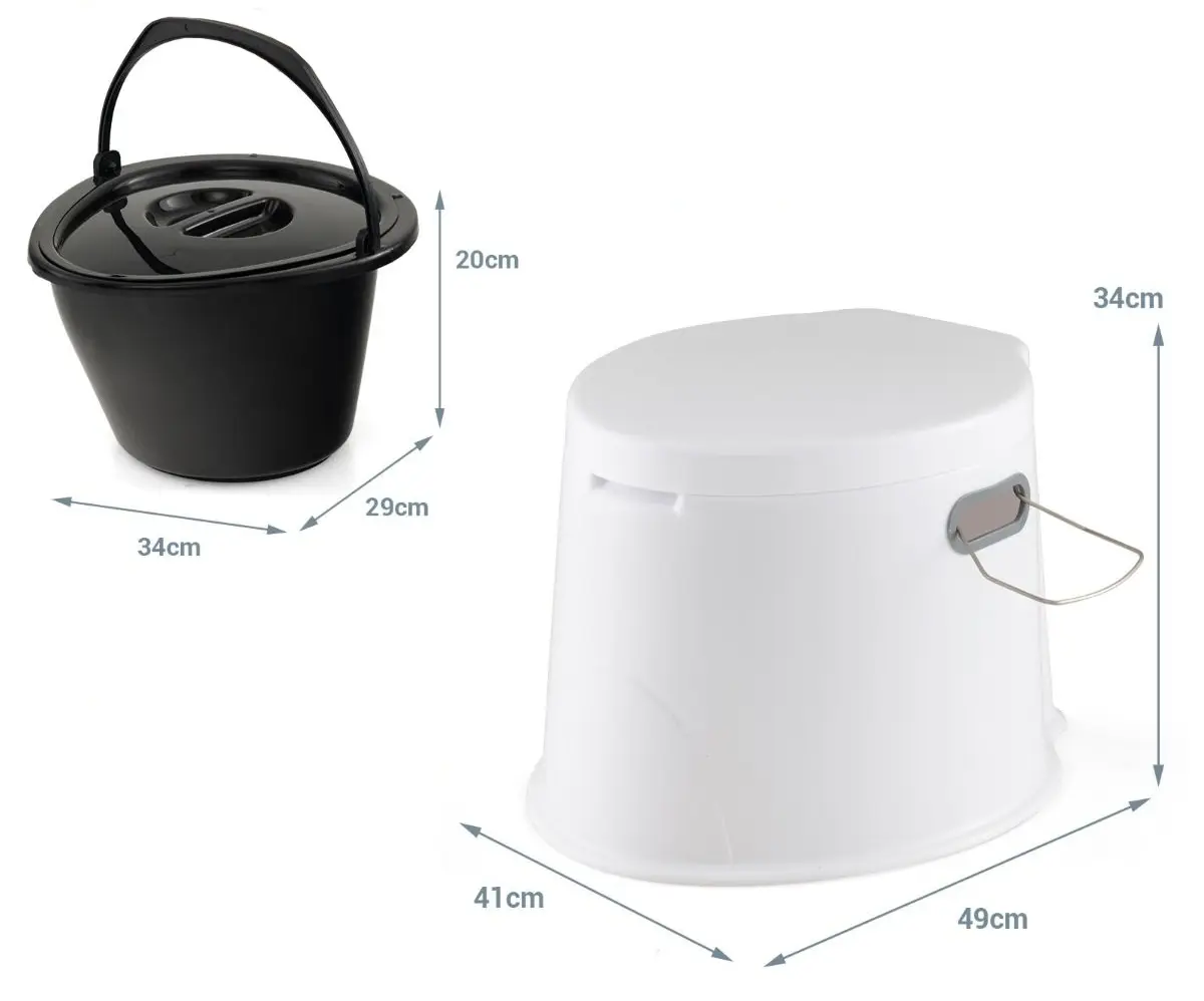 Портативный биотуалет Costway HW63911WH (White)