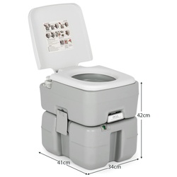 Toaleta bio portabila Costway OP3653 (Grey) Thumb