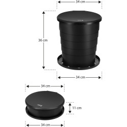 Toaleta bio portabila pliabila Nils Camp NC0024 (Black) Thumb