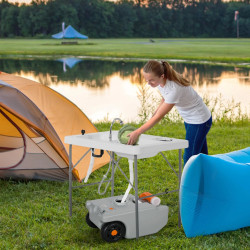 Портативный резервуар для воды Outsunny A20-342V00GY (Grey) Thumb