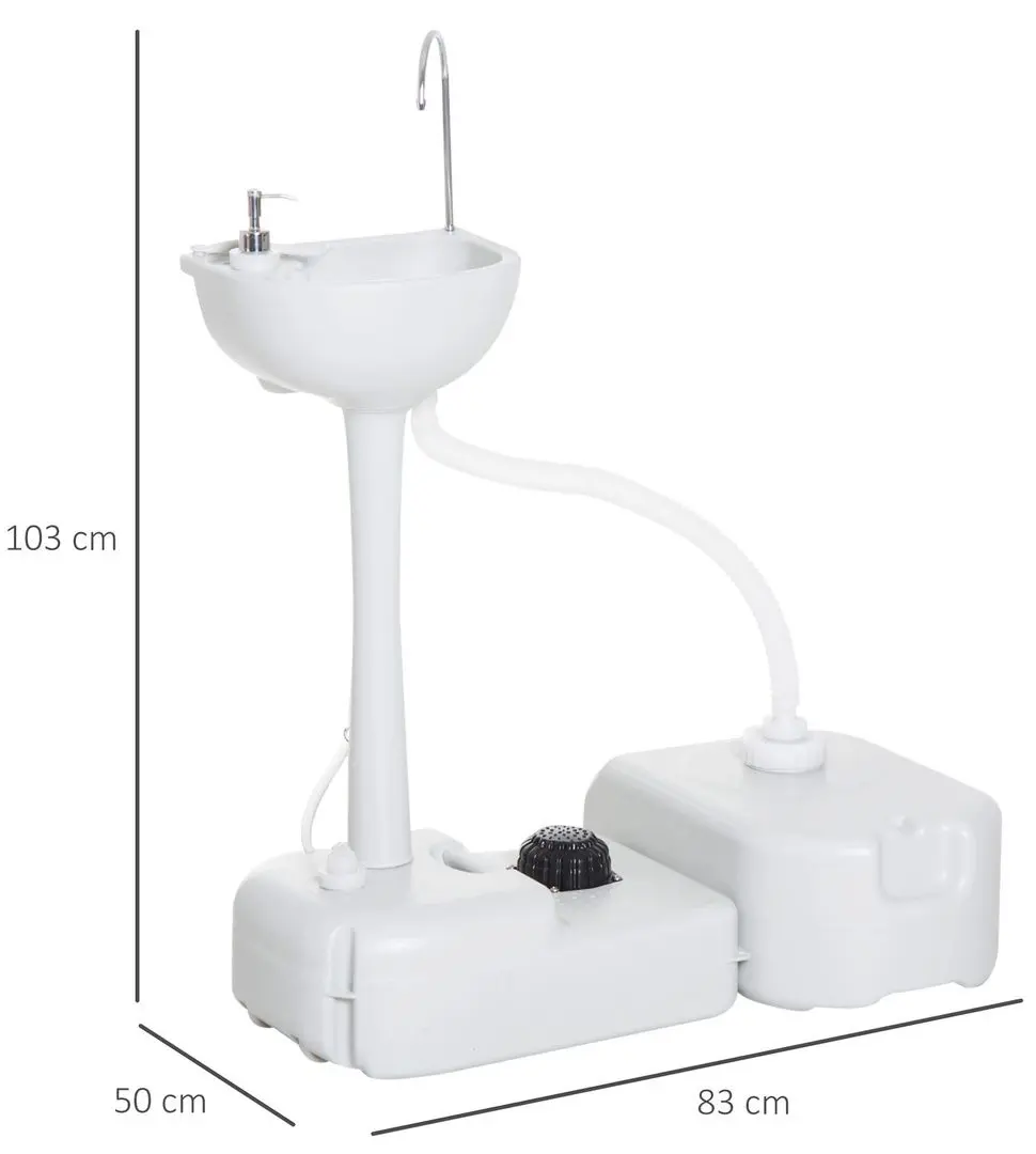 Портативный умывальник Outsunny A20-082 (White)
