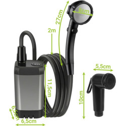 Портативный душ Trizand 5900779963733 (Black) Thumb