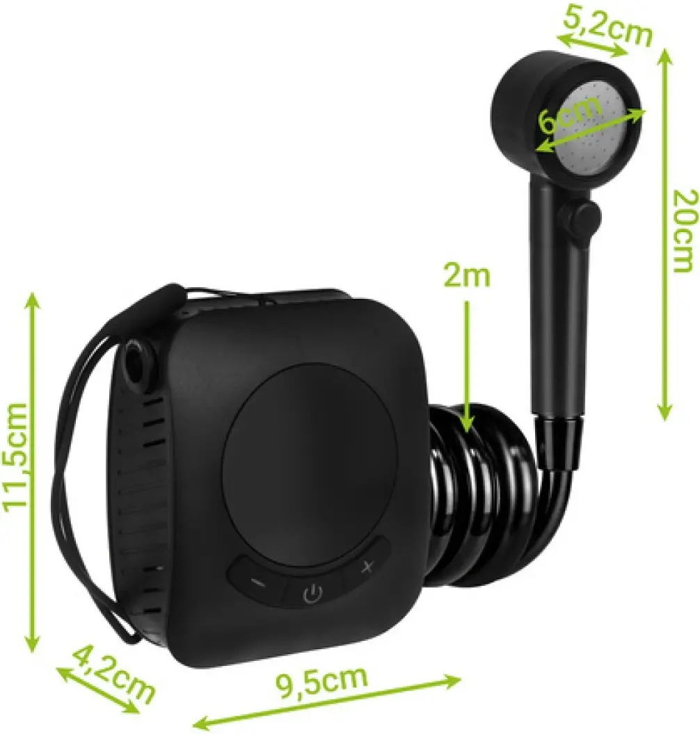 Портативный душ Trizand 5900779963832 (Black) - 7