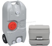 Toaleta bio portabila + rezervor de apa VidaXL 3154900 (Grey)