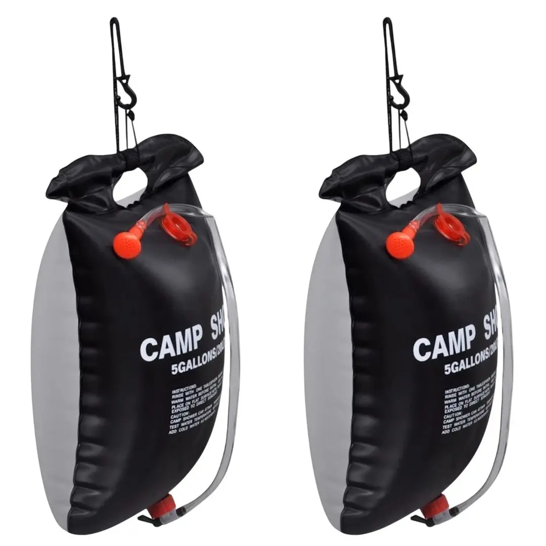 Dus portabil VidaXL 141122 (Black)