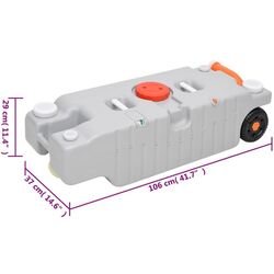 Портативный резервуар для воды VidaXL 154412 (Grey) Thumb