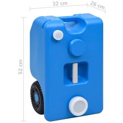 Портативный резервуар для воды VidaXL 30131 (Blue) Thumb