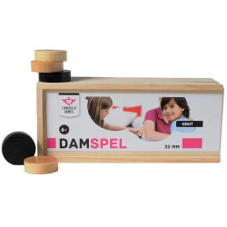 Комплект фишек для шашек Engelhart 180101 (Black/Natural) Thumb