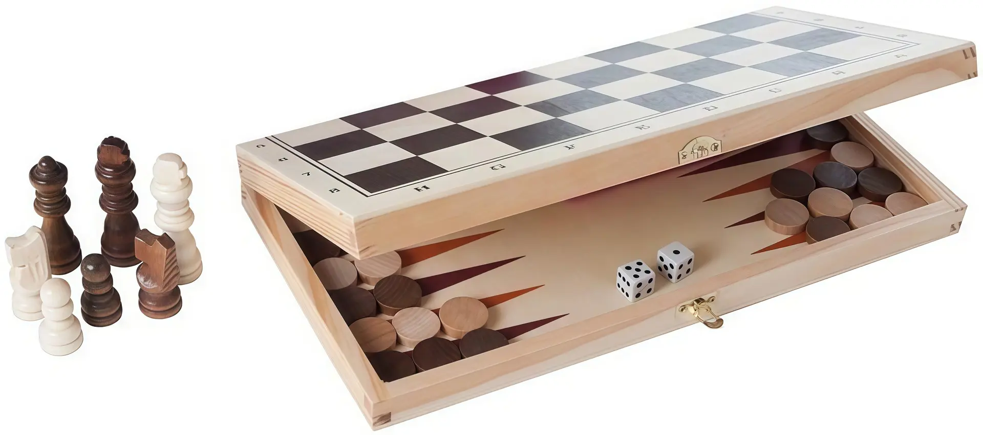 Настольная игра 2in1 Engelhart 150202 (Brown/Beige)