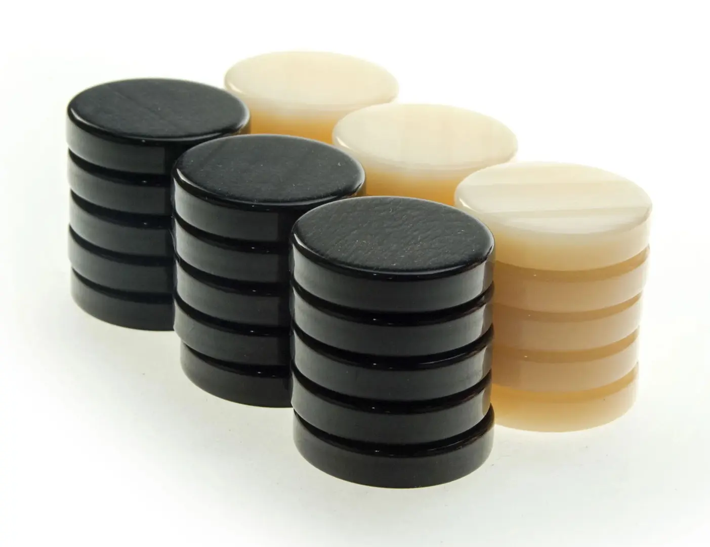 Piese joc dame Manopoulos PF1BLA (Black/White)