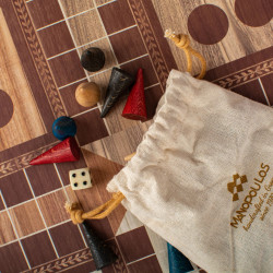 Joc de masa 4in1 Manopoulos Classic Style CBLS34E (Brown/Beige) Thumb