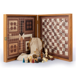 Joc de masa 4in1 Manopoulos Classic Style CBLS34E (Brown/Beige)