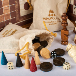 Joc de masa 4in1 Manopoulos Classic Style CBLS34E (Brown/Beige) Thumb