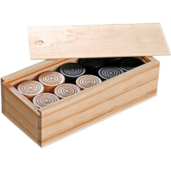 Piese joc dame Philos Germany 3052 (Black/Beige) Thumb