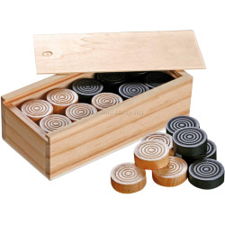 Piese joc dame Philos Germany 3052 (Black/Beige)