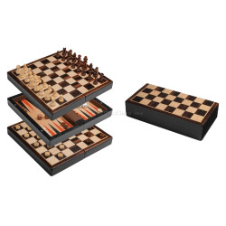 Joc de masa 3in1 Philos Germany 2507PH (Beige/Brown)