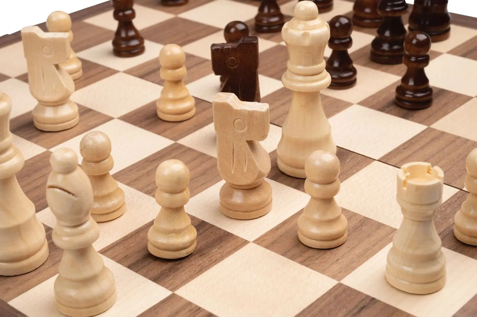 Joc de masa 3in1 Philos Germany 2509 (Beige/Wood)