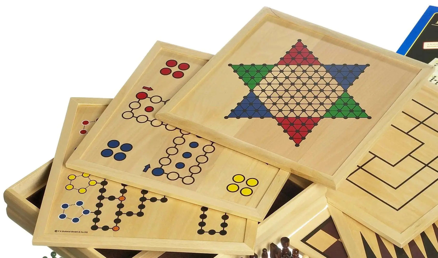 Настольная игра 5в1 Philos Germany 3102 (Wood)