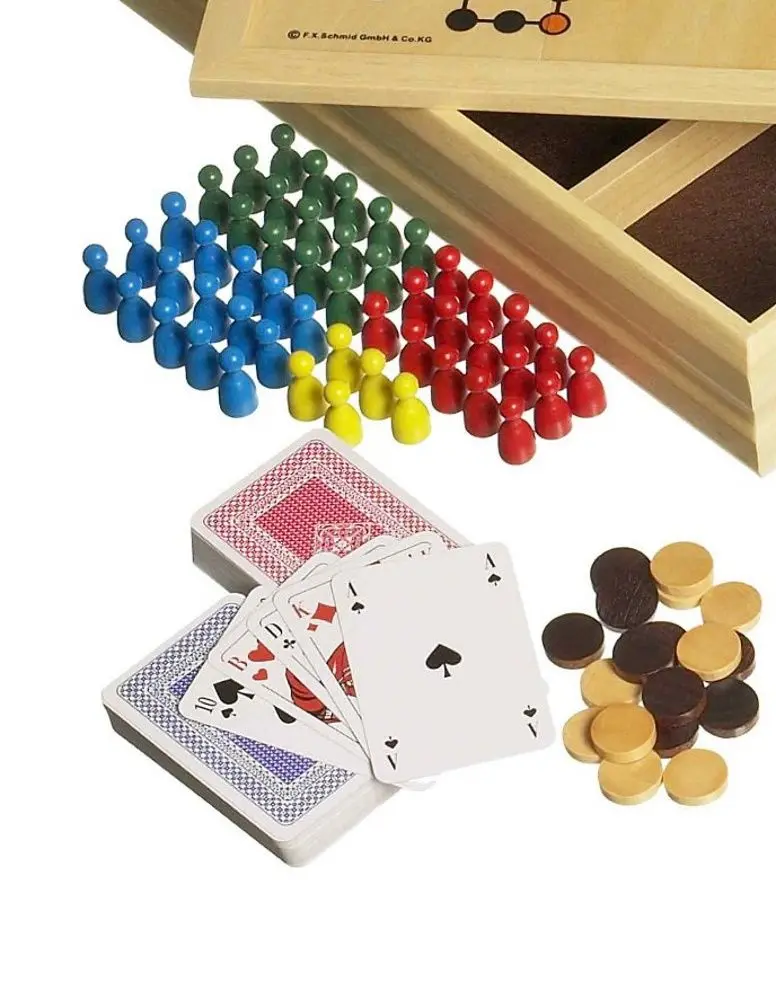 Настольная игра 5в1 Philos Germany 3102 (Wood)