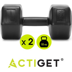 Гантели Actiget ACT0164 2x10kg (Black) Thumb