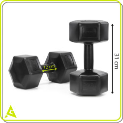 Гантели Actiget ACT0164 2x10kg (Black) Thumb