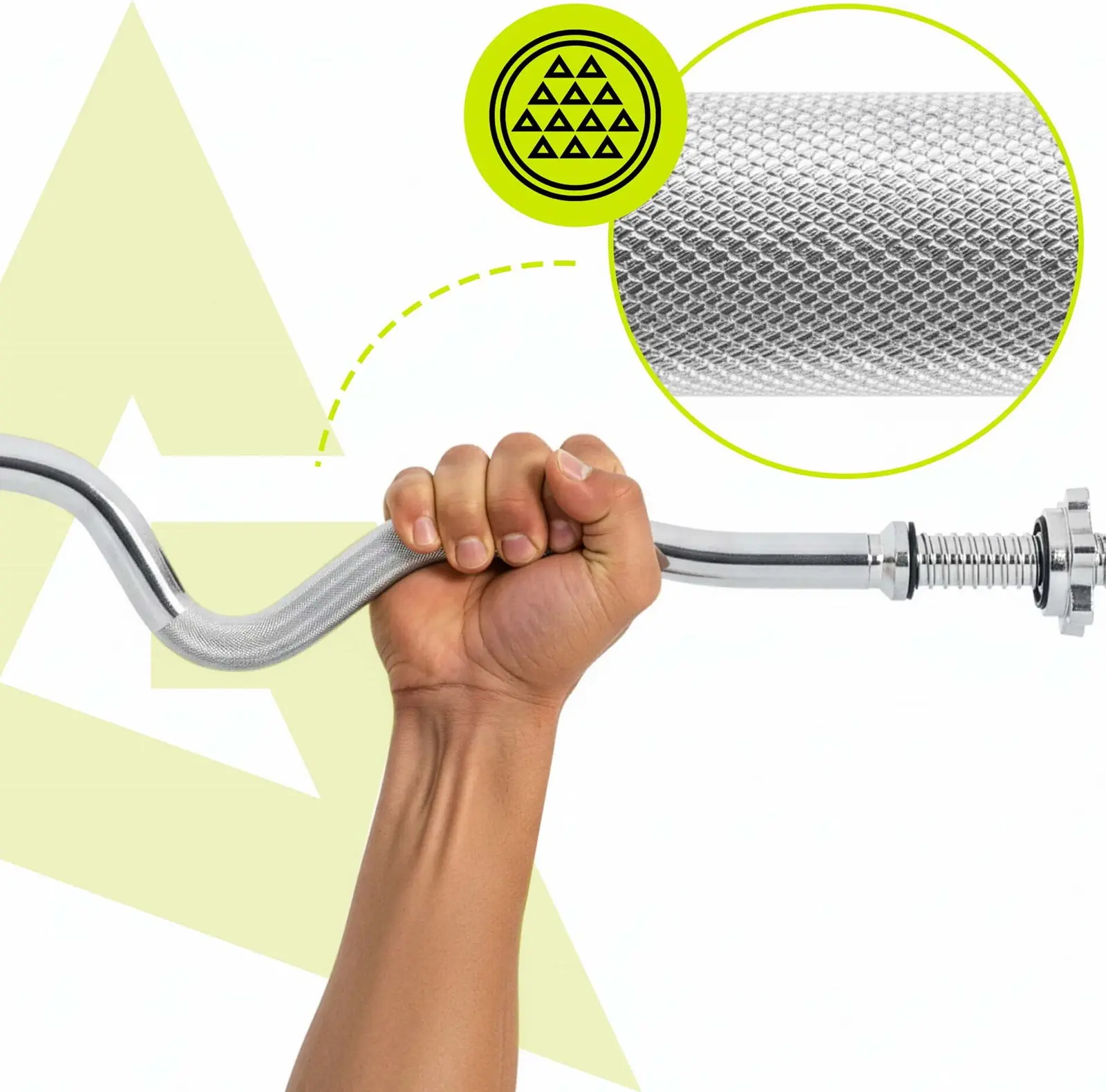 Гриф для штанги Actiget ACT0007 120cm (Chrome) - 6