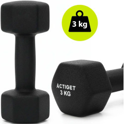 Набор гантелей Actiget ACT0169 12kg (Black/White) Thumb