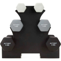Набор гантелей Actiget ACT0169 12kg (Black/White) Thumb