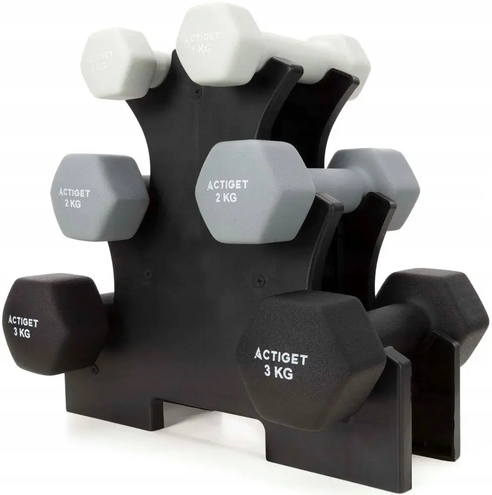 Набор гантелей Actiget ACT0169 12kg (Black/White)