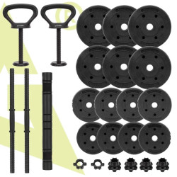 Набор гантели + штанга + гири 4в1 Actiget ACT0046 (Black) Thumb