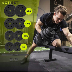 Регулируемая гантель Actiget ACT0112 20kg (Black) Thumb