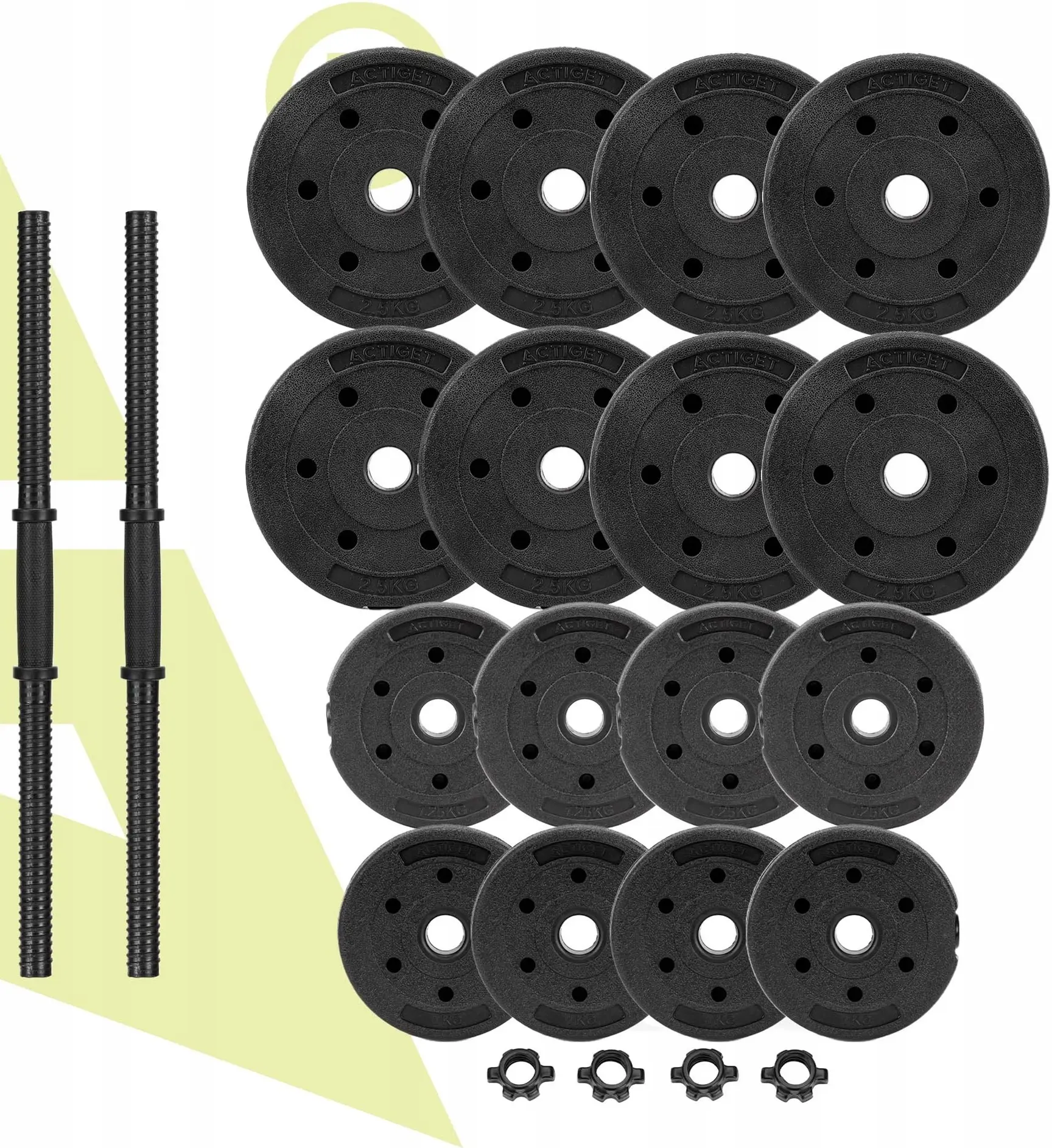 Регулируемые гантели Actiget ACT0042 2x15kg (Black) - 6