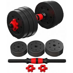 Gantera reglabila BodyFit BGR10 10kg (Black/Red) Thumb