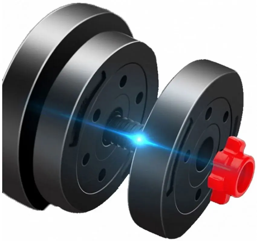 Gantera reglabila BodyFit BGR10 10kg (Black/Red)