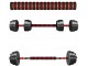 Гантели-штанга 2в1 BodyFit BGR20 20kg (Black/Red)