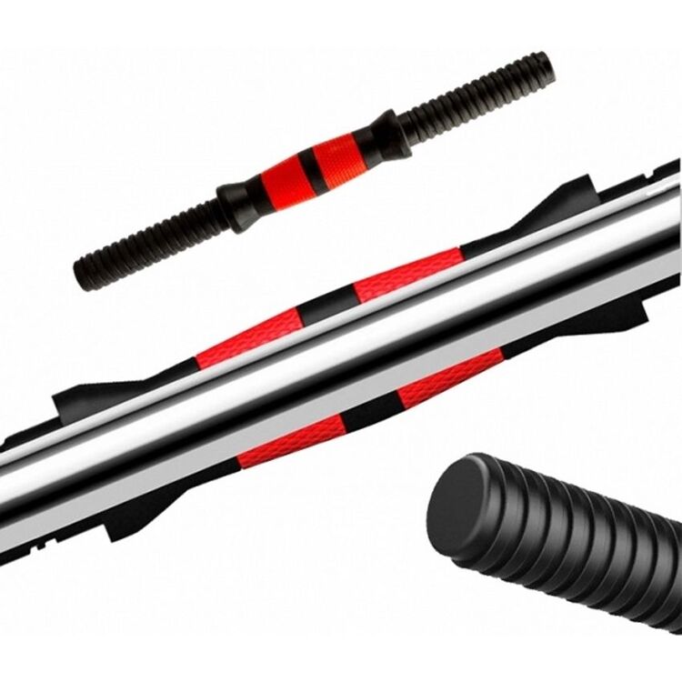 Гантели-штанга 2в1 BodyFit BGR30 30kg (Black/Red)