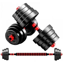 Гантели-штанга 2в1 BodyFit BGR30 30kg (Black/Red) Thumb