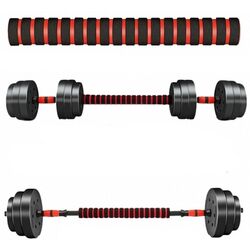 Гантели-штанга 2в1 BodyFit BGR40 40kg (Black/Red) Thumb