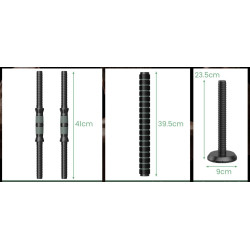 Набор гантели + штанга + гири 4в1 Costway FH10068DK-KG (Black/Grey) Thumb