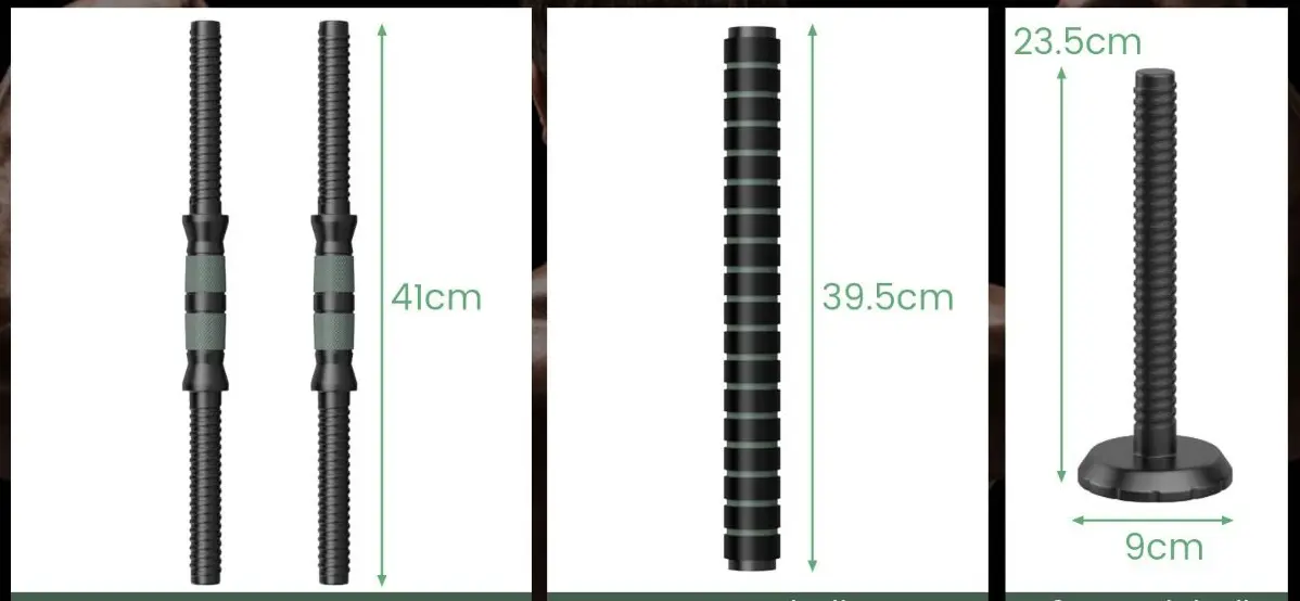 Набор гантели + штанга + гири 4в1 Costway FH10068DK-KG (Black/Grey) - 2