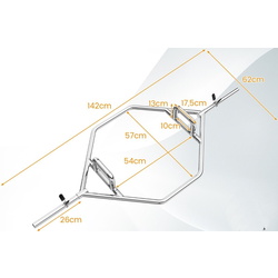 Bara hexagonala Costway SP37910SL (Silver) Thumb