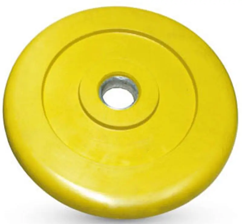 Диск обрезиненный Dayu Fitness DY-H-2012 2.5kg (Yellow) - 2