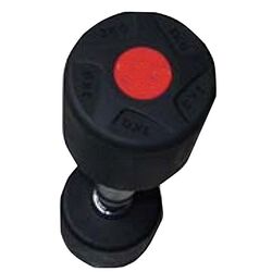 Gantera cauciucata Dayu Fitness DY-DB-202 15kg (Black)