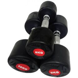 Гантель обрезиненная Dayu Fitness DY-DB-202 27.5kg (Black)