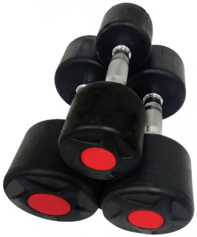 Gantera cauciucata Dayu Fitness DY-DB-202 8kg (Black)